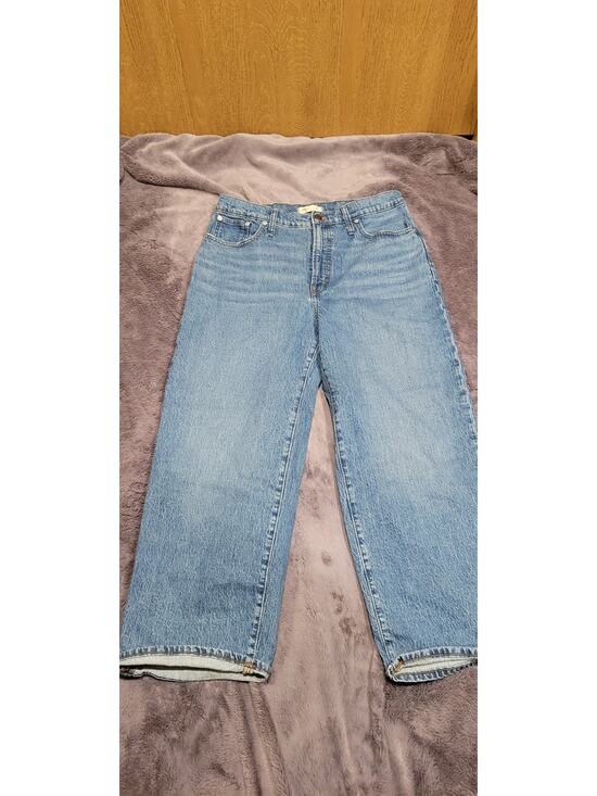 Madewell Denim - Madewell Jeans Womens 31 Blue The Perfect Vintage Wide-Leg Relaxed Fit Denim